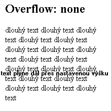 overflow: none; text plyne přes nastavenou výšku