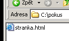 HTML soubor na disku